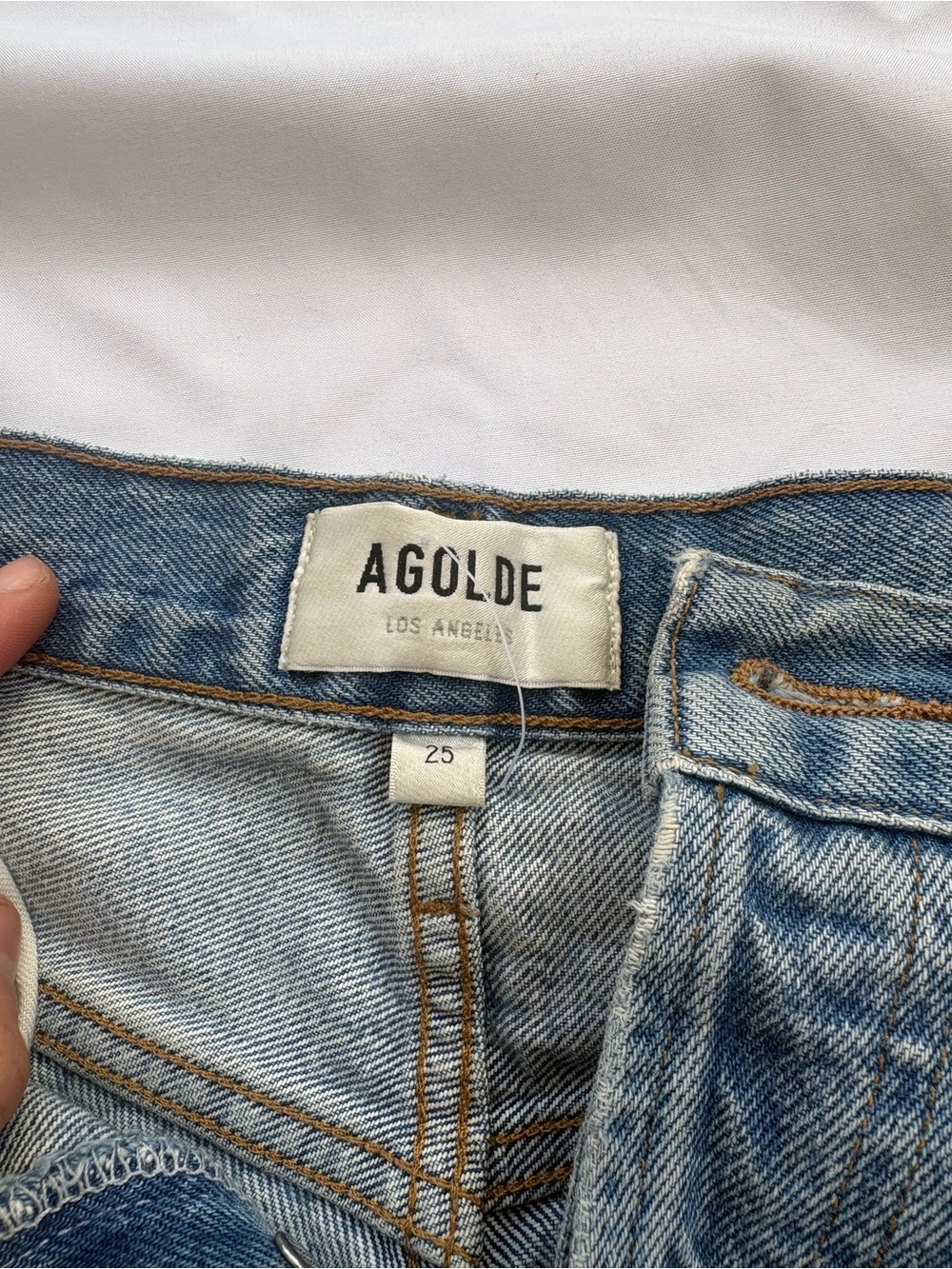 AGOLDE Light Wash High-Rise Women's Jeans